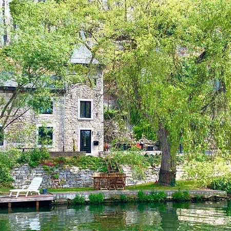 Вилла Pieds Dans L'Eau Private Wellness Bordure De Meuse Люстен Экстерьер фото